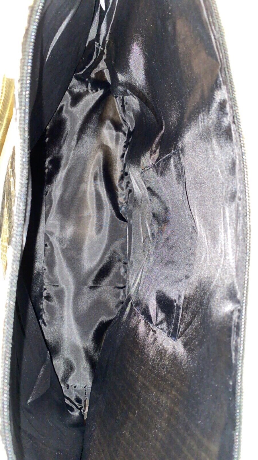 Bijoux Terner Paper Straw Tote Bag Gold Black-No … - image 6