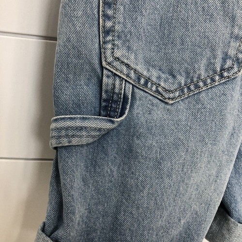 Gap Teen Girl's Jean Shortalls Overalls Size L Light Wash Denim Cotton Country - Picture 6 of 11