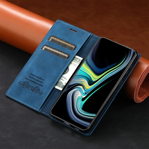 Slim Leather Wallet Case Stand Card Magnetic Flip Cover for OnePlus 9 Pro/Nord - Picture 16 of 24
