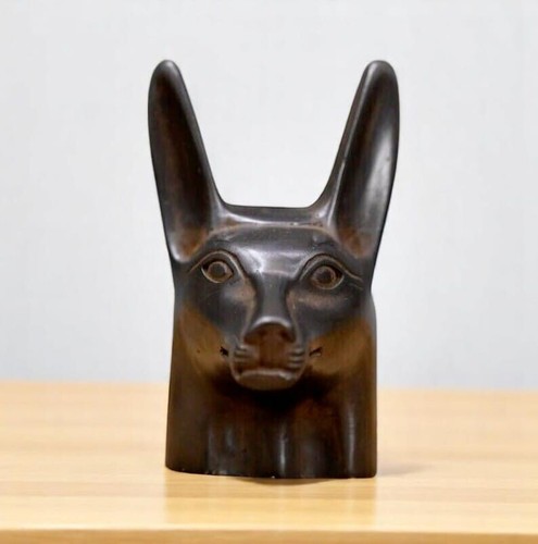 Ancient Egyptian Antiques RARE ANTIQUE BLACK HEAD Egyptian Anubis God Of Death