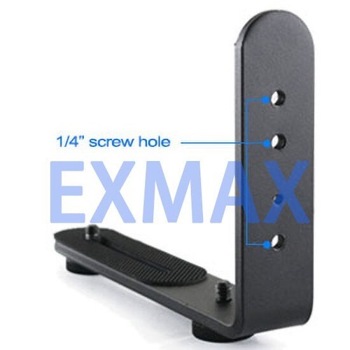 EXMAX® Metal Aluminum Alloy L-Shape Camera Flash Bracket Quick Flip DSLR SLR - Picture 14 of 17
