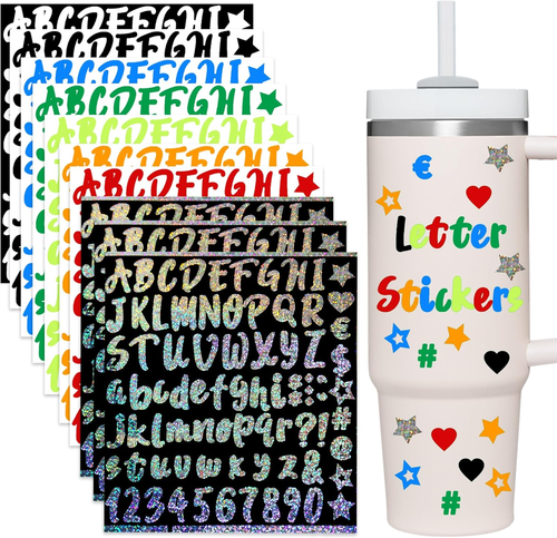 10 Sheets Vinyl Letter Stickers, Alphabet Stickers, Small Mailbox Letters Sti... - Picture 8 of 12