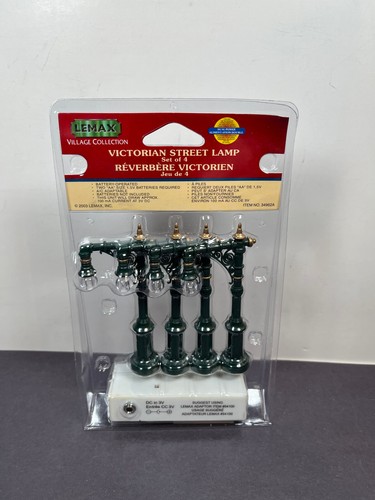 Lemax VICTORIAN STREET LAMP Battery Operated Christmas Set 2003 34962A