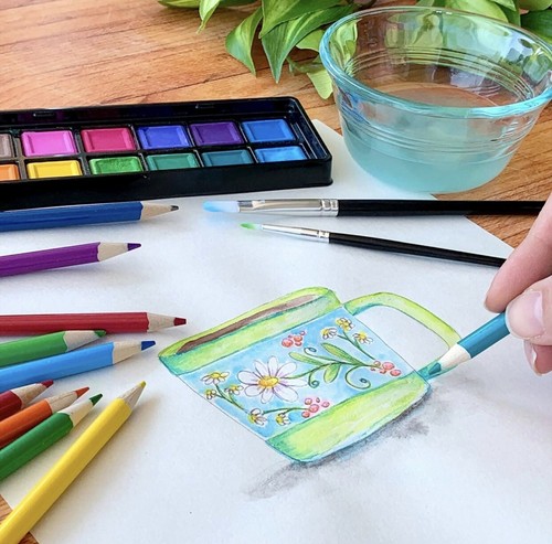 75 piezas - Juego completo de arte de medios mixtos con caballete | acuarelas pintura al óleo acrílica ++ - Imagen 6 de 8
