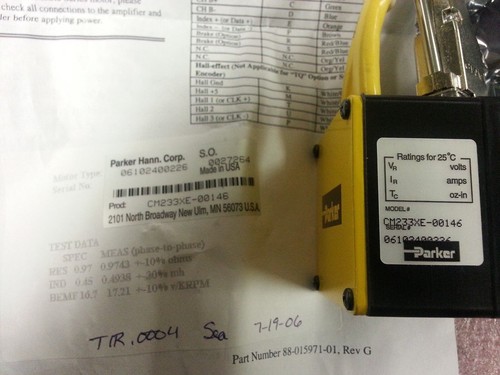 Servomotor Parker Compumotor CM233xE-00146 1 pieza nuevo - Imagen 1 de 3