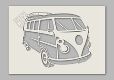 Camper Van Stencil Retro Design --- Spray and Paint --- Premium Mylar