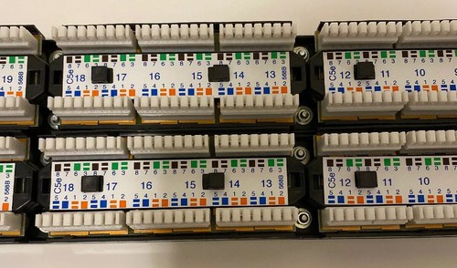 Lot Of 2 Pre Owned HellermannTyton PP110C5E24 CAT5E 24 Port 110 Universal Panel - Picture 10 of 12