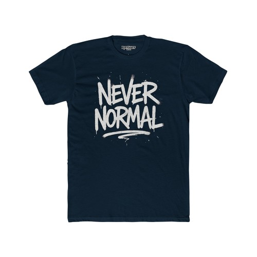 Never Normal Unisex Cotton Crew Tee - Casual Statement T-Shirt - Riff Raff Wear - Picture 32 of 46