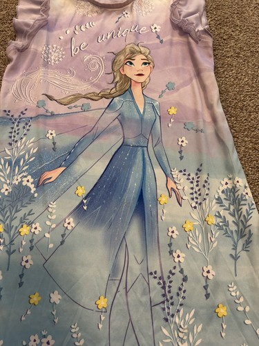 DisNEy FROZENIl Elsa Girls Sleep Dress Pajama - Picture 2 of 5
