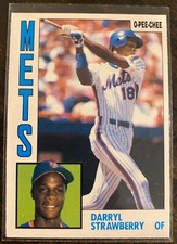 1984 O-Pee-Chee #182 DARRYL STRAWBERRY Rookie Card New York Mets NRMT !!!