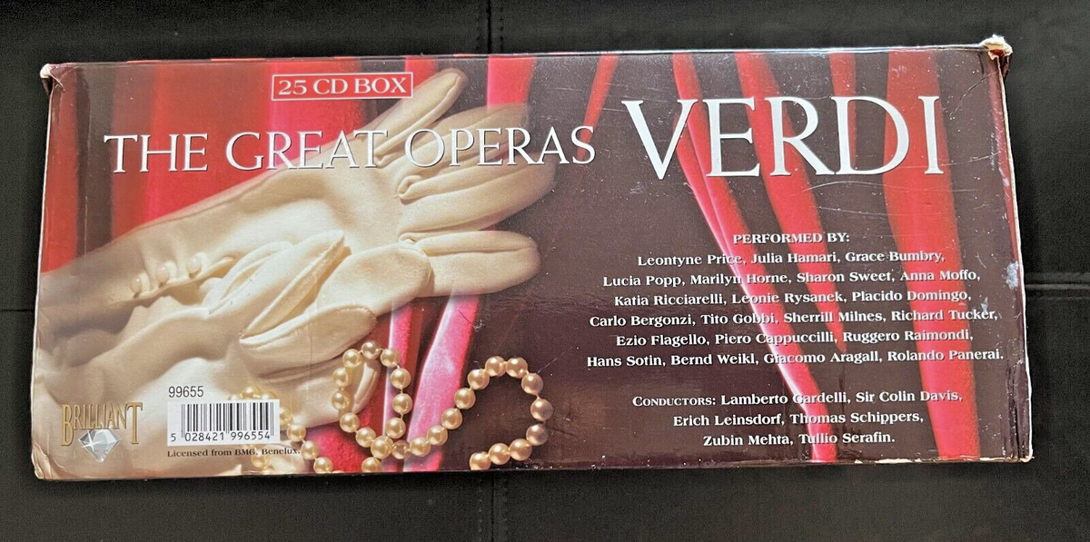 Verdi The Great Opera's 25CD set from Brilliant Classics great