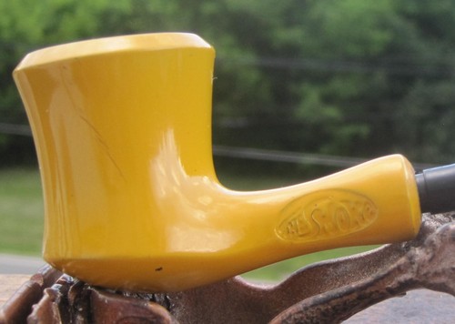 Brylon vintage años 70? Pipa de tabaco The Smoke Yellow Estate pipa 5" L - Imagen 2 de 17