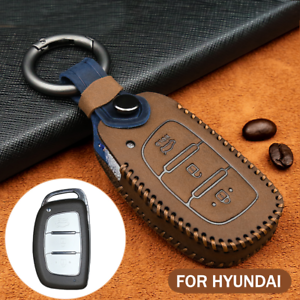 TPU Leather Remote Key Fob Cover Case Shell For Hyundai Sonata Tucson Elantra