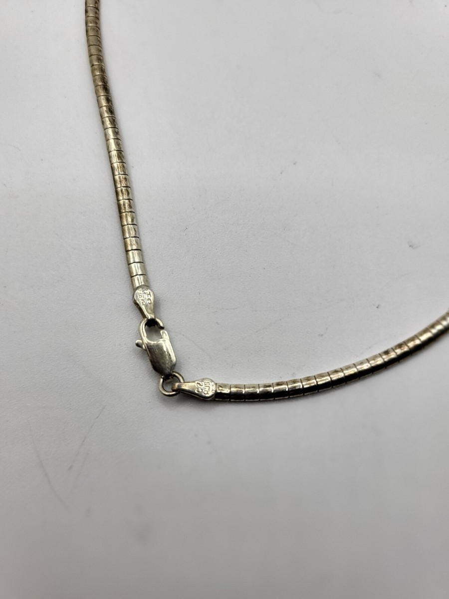 アクセサリー shermer necklace Signed HJS Sherman 925 Sterling CZ Choker Necklace V Shaped