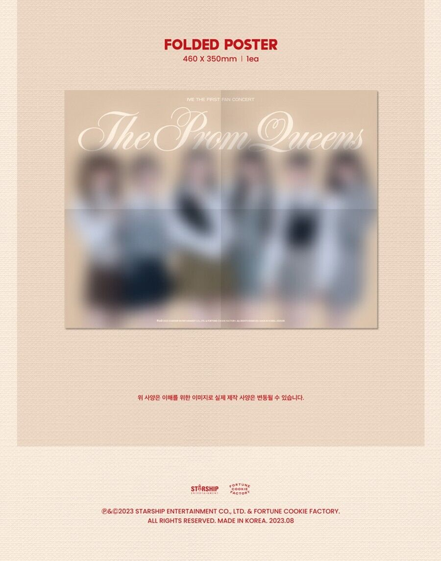 IVE - THE FIRST FAN CONCERT [THE PROM QUEENS] Blu-ray DISC+Book+