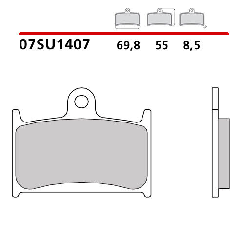 Paire Plaquettes de Frein Avant BREMBO Triumph Sprint Gt ABS 1050 10> - Photo 1/7