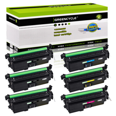 6 Set CE260A BCYM Toner for HP 647A Color LaserJet CP4525N CM4540 MFP Printer