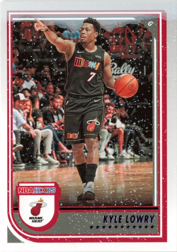 2022-23 NBA Hoops Winter Kyle Lowry PURPLE FOIL PARALLEL Miami Heat #97
