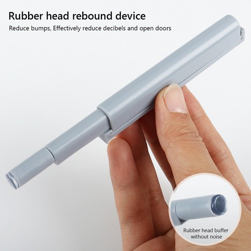 Drawer Door Cabinet Catch Push To Open Magnetic Tip Latch Touch Release Grey 1x - Picture 7 of 25