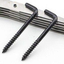 L Shaped Hooks Heavy Duty Spiral Screws Right Angle Hanger Hook For Home Wall