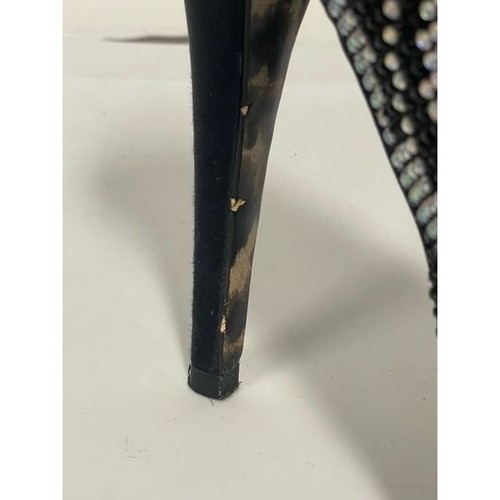 Betsey Johnson Glitzeee Zebra 5in Rhinestone Bling Heels Black Size 7 M - Picture 7 of 7