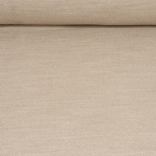 Herringbone Upholstery Fabric Granada Taupe 280cm Wide Furnishings Per Metre - Picture 2 of 6