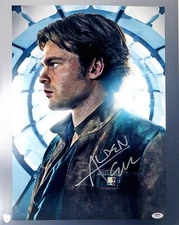 ALDEN EHRENREICH Signed STAR WARS "Han Solo" 16x20 Photo PSA/DNA & Official Pix
