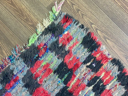 Moroccan Antique Rug,Vintage Check Area Rug,Handmade Berber Rug,Living Room Rug - Picture 11 of 12