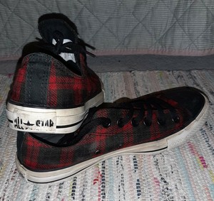 red tartan converse