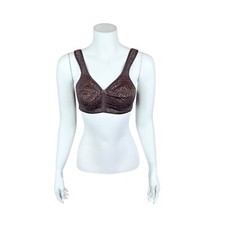 Breezies Women's Wild Rose Seamless Wirefree Support Bra Mochaccino Size 44C