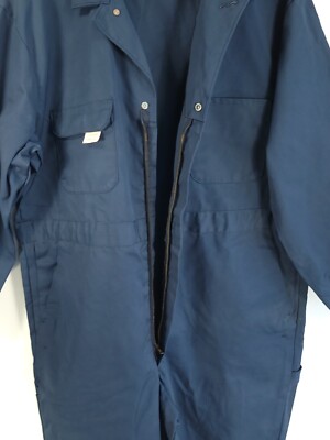 Vintage Big Mac Coveralls Men's 48S Mechanic Workwear Blue Grunge