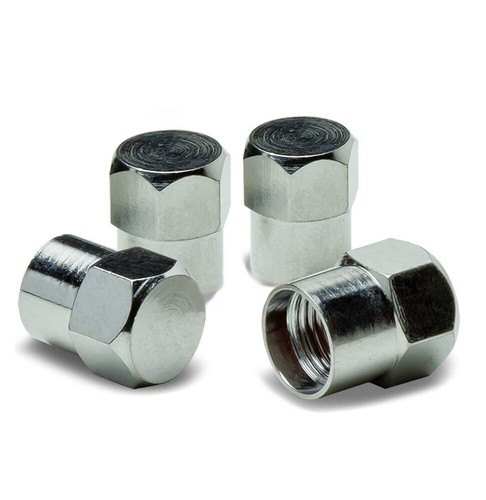 TR413 Chrome Car Truck Tire Wheel Tyre Valve Stem Hex Cap Sleeve Cover Universal - Picture 7 of 14