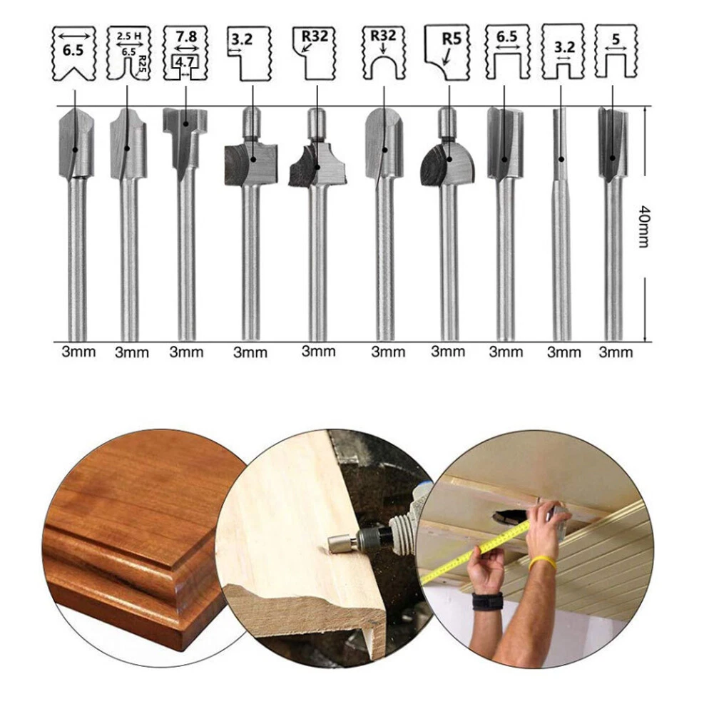 Titanium Knife Cutter Tool, Dremel Woodworking Bit