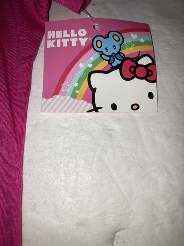 Hello Kitty Shirt Girls Sz 6 Pink Hearts Glitter  Bow  New With Tag - Picture 3 of 5