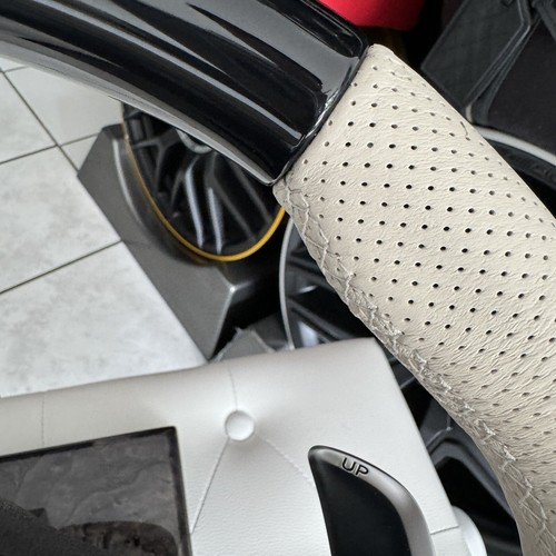 Mercedes AMG Holz Leder Lenkrad Designo Porcellain Piano schwarz S-Klasse W222 - Bild 12 von 24