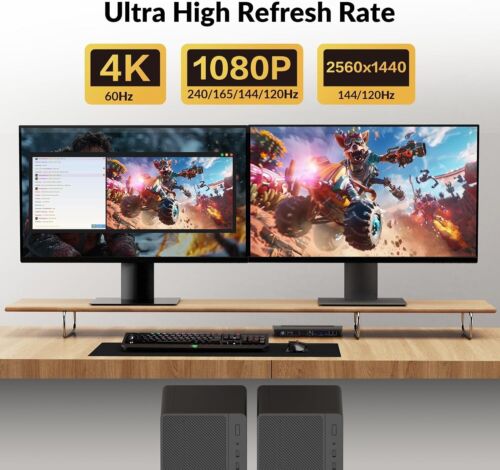 AV Access KVM Switch Dual Monitor 4K@60Hz 1080P@240Hz 4KSW21-DM *5622A9F/5621MM - Picture 8 of 9