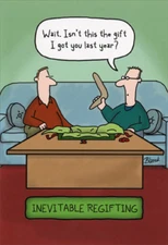 Boomerang Regifting Funny Nobleworks Christmas Card