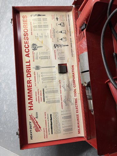 MILWAUKEE TRAPANO A PERCUSSIONE HEAVY-DUTY 1/2" #5398 in valigetta - Foto 10 di 19