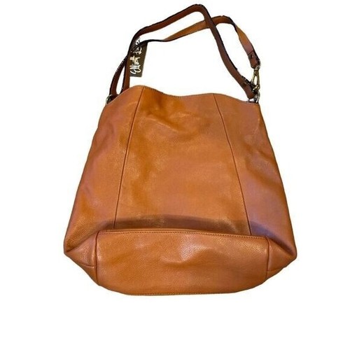 Elliott Lucca Vivien Large Brown Leather Hobo Bag Women's Shoulder Handbag - Picture 2 of 12