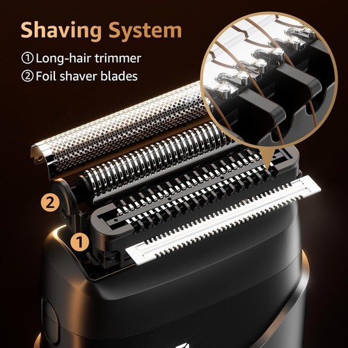 High Efficiency Cordless Electric Foil Shaver – Perfect for Grooming On-the-Go - Picture 4 of 10