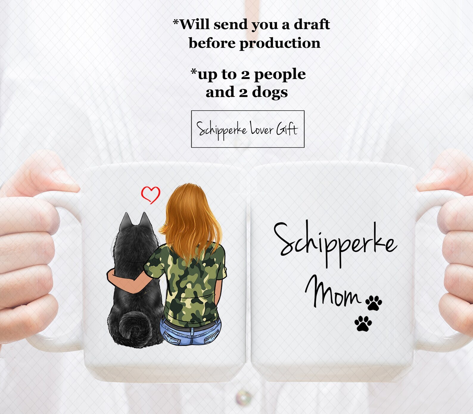 Custom Schipperke Mug Schipperke Dad Mug Schipperke Mom Mug Schipperke Lover Mug