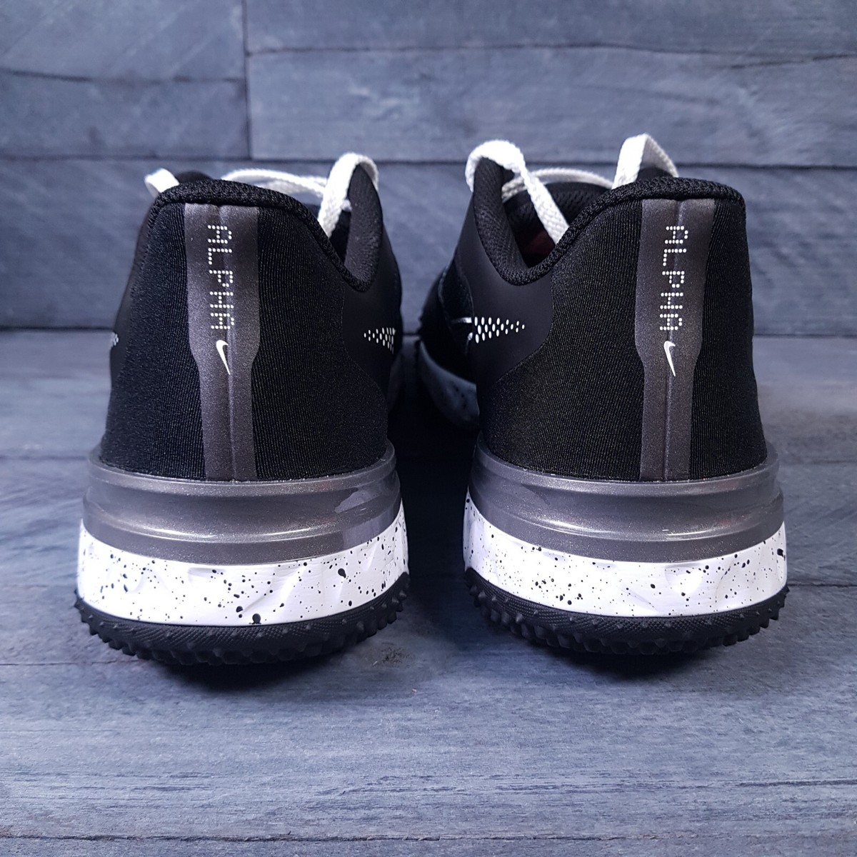 NIKE Alpha Huarache Elite 3 Turf Baseball Shoes Mens 8 Black  display picture 1