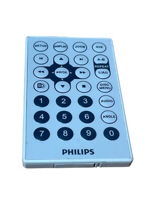 Philips DVD Player Remote Control Small Thin Takes CR2025 Battery