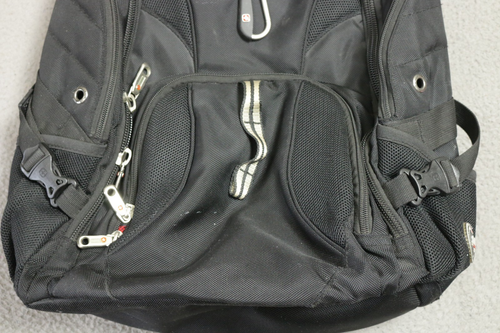SwissGear ScanSmart Laptop Backpack Black Gray TSA Travel Bag - Picture 4 of 11