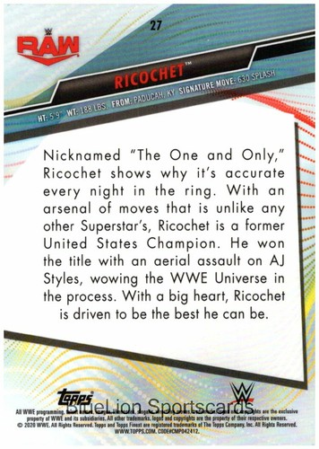 Finest WWE #27 2020 Ricochet - Imagen 2 de 2