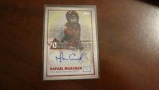 2021 TOPPS 70 YEARS OF BASEBALL RAFAEL MARCHAN #70YA-RM AUTO BASEBALL CARD