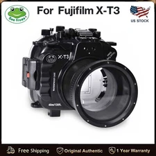 Seafrogs 40M/130FT Underwater Camera Housing Waterproof Case for Fujifilm X-T3