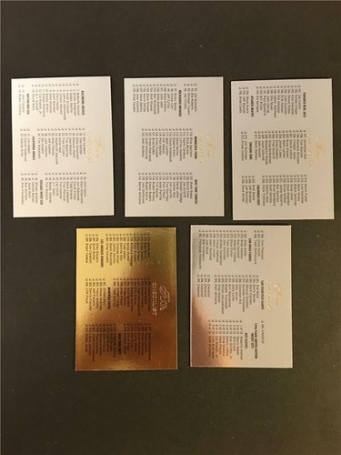 1996 Fleer Flair Baseball Checklist Set 5 Cards