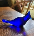 Fenton Cobalt Blue Bird Sculpture
