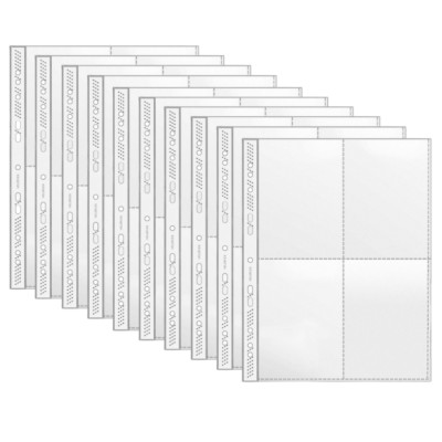 10x Veloflex Sammelhülle Prospekthülle A4 mit 4x A6 Taschen je Hülle 5336000